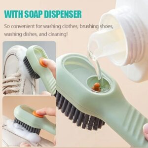 2 in 1 automatic liquid dispensing scrub brush multifunctional cleaning tool