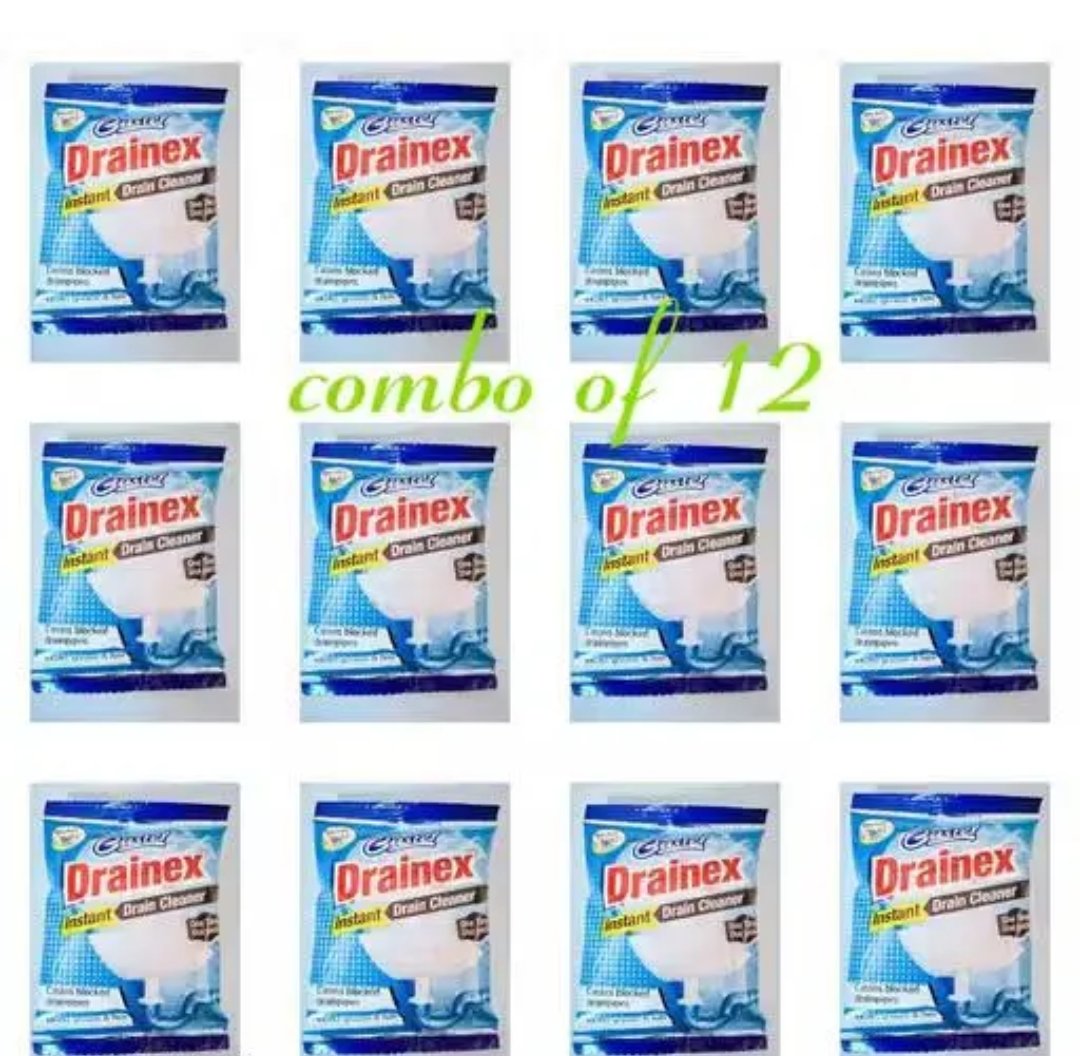 Instant Drainage Block Remover & Pipe Cleaner (Pack of 12)